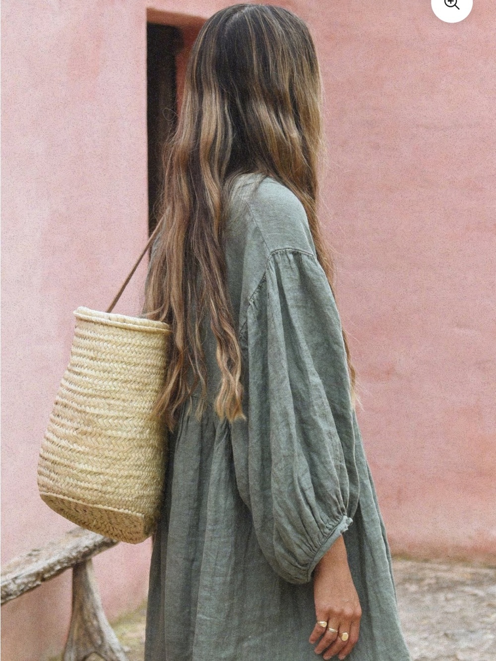 Beachwood the label Bonita linen dress in fern - Picture 9 of 11